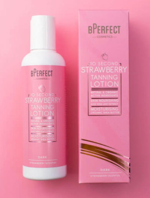 10 SECOND STRAWBERRY TANNING LOTION-  DARK